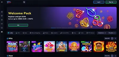 7Bit Casino - Official casino logo, game screenshots and promotional materials featuring welcome bonuses and game selection