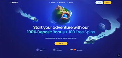 Casoo Casino online casino - Official logo, game selection screenshots, welcome bonus promotions and user interface preview