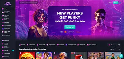 Spinfever Casino online casino - Official logo, game selection screenshots, welcome bonus promotions and user interface preview