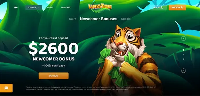 Lucky Tiger AUD Online Casino